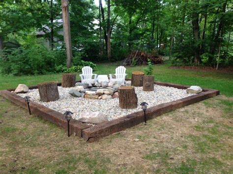 cheap firepit area